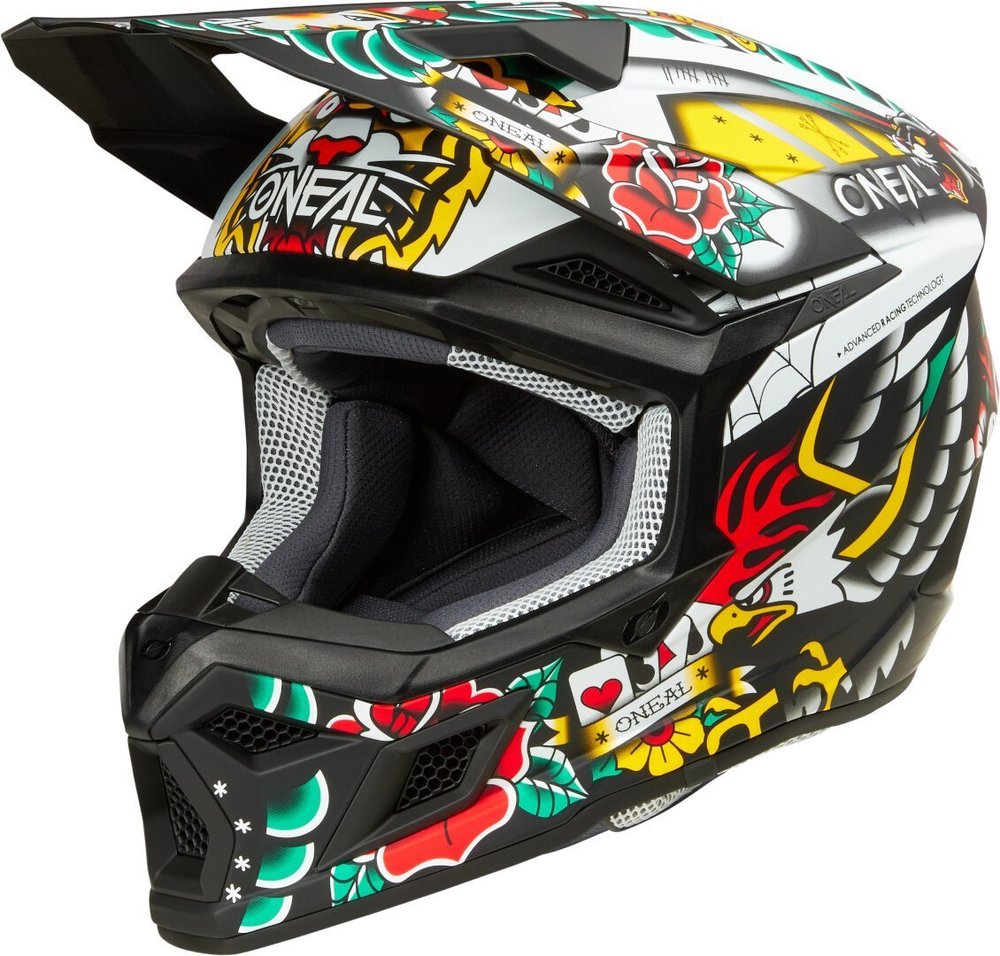 Oneal 3SRS Inked Motocross Helmet
