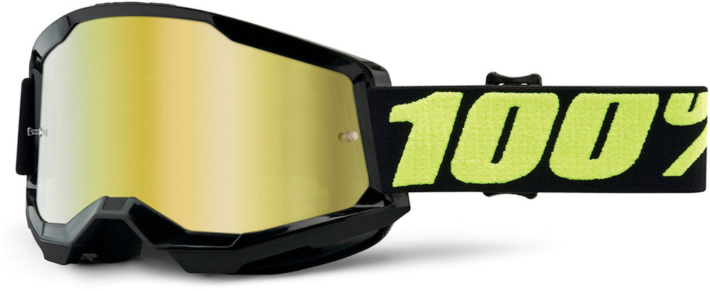 100% Strata 2 Chrome Motocross Goggles