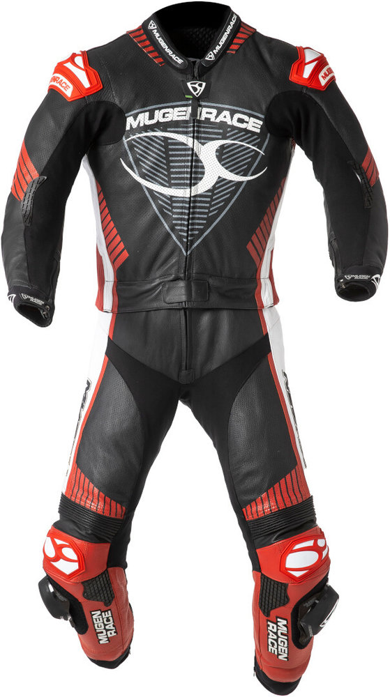 MUGENRACER Impegnato perforated Two Piece Motorcycle Leather Suit