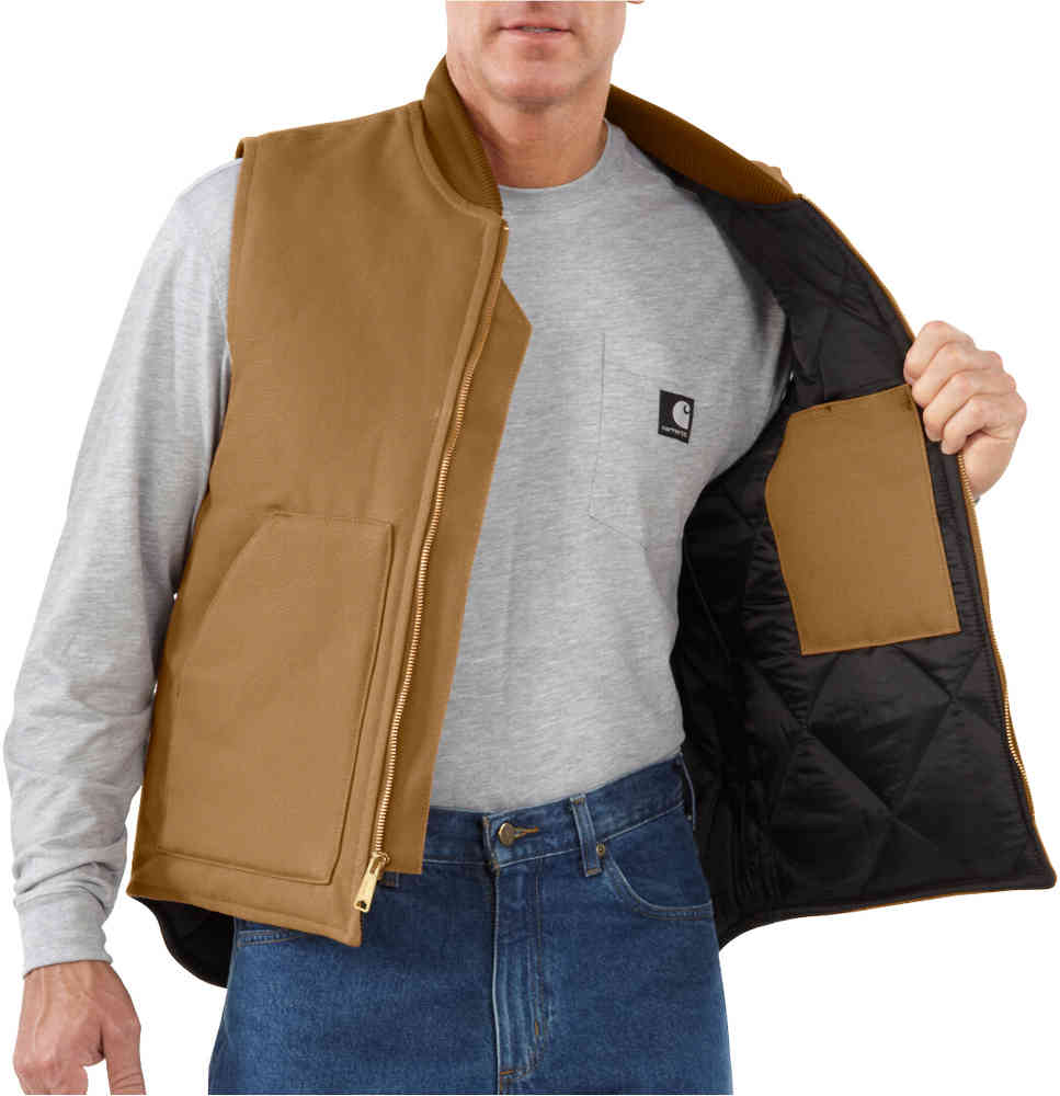 Carhartt Relaxed Fit Firm Duck Insulated Rib Collar Vest