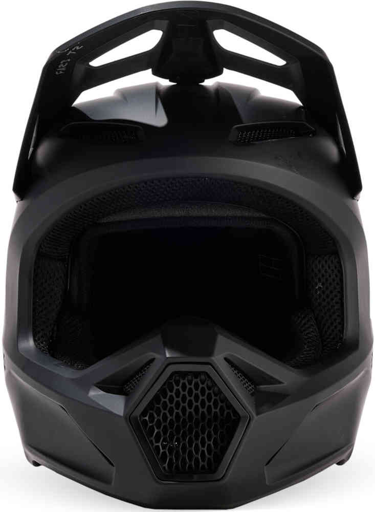 FOX V1 Matte Black 2023 Youth Motocross Helmet