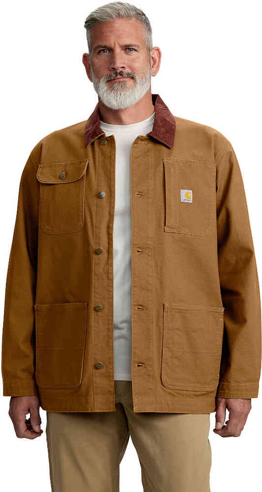 Carhartt Loose Fit Firm Duck Blanket-Lined Chore Coat