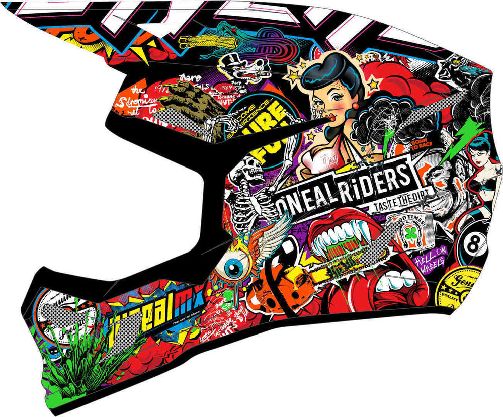 Oneal 3SRS Crank multicoloured Motocross Helmet