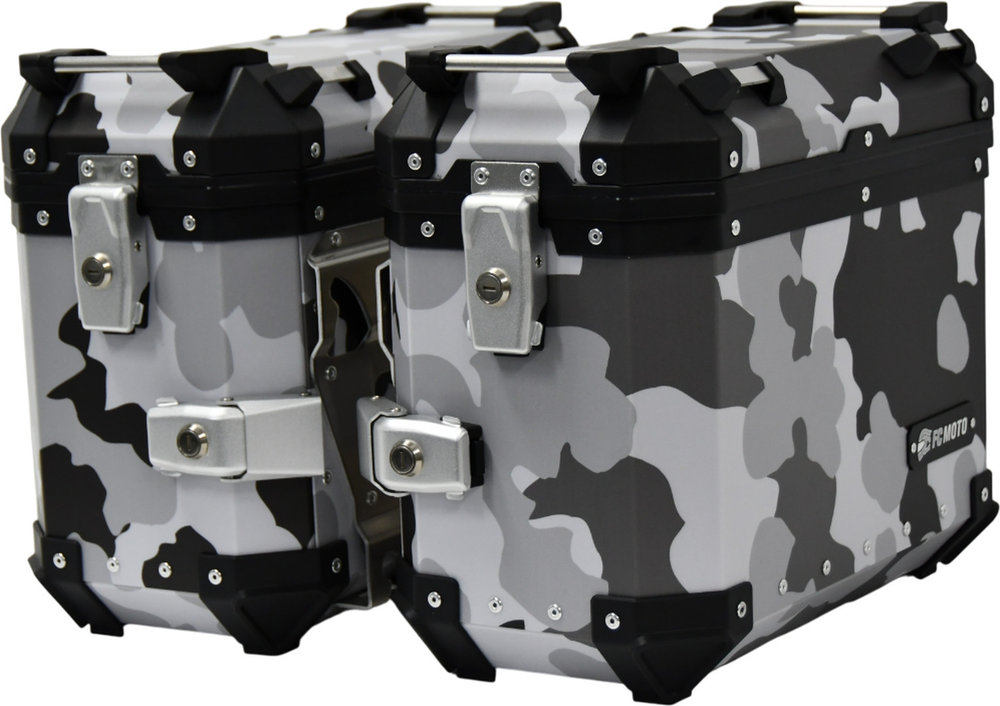 FC-Moto Terreno EVO Camo White 28 L Alu Side Case Set + Lock Cylinder Set