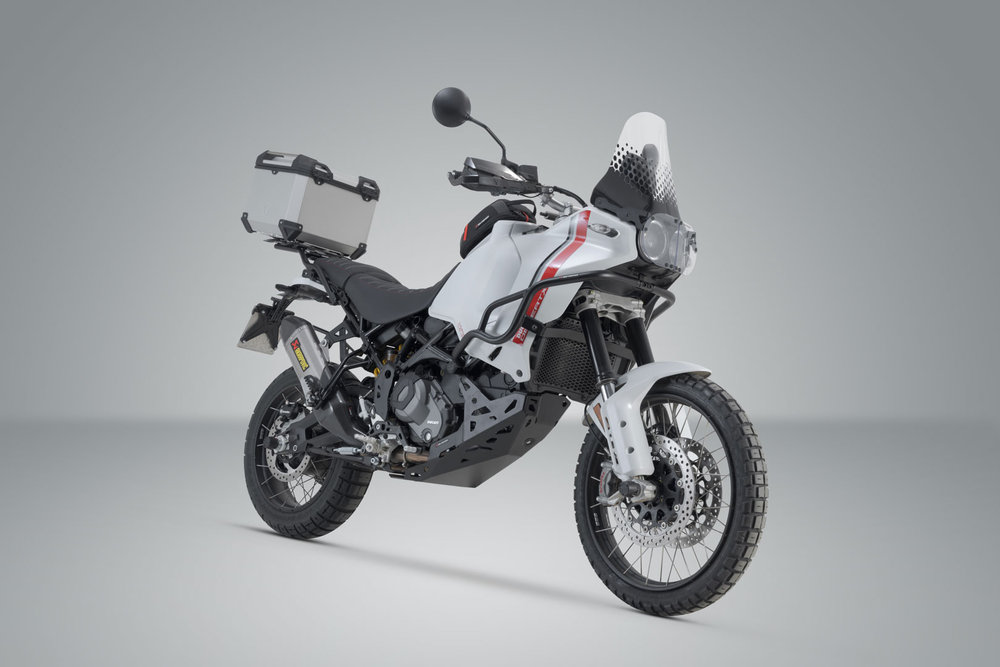 SW-Motech TRAX ADV top case system - Silver. Ducati DesertX (22-).