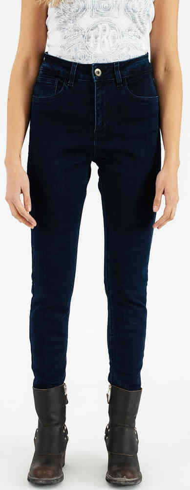 Rokker Rokkertech High Waist Blue Ladies Motorcycle Textile Pants