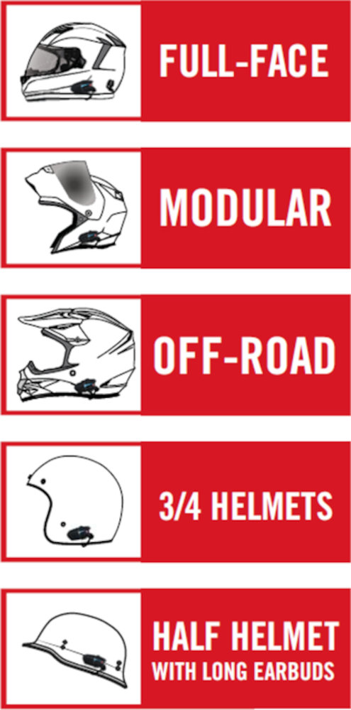 UCLEAR Motion Infinity Bluetooth Communication System Single Pack