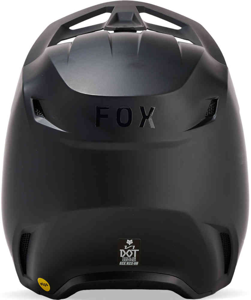 FOX V1 Matte Black 2023 Youth Motocross Helmet