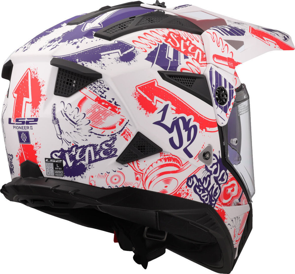 LS2 MX702 Pioneer II Fantasy Motocross Helmet