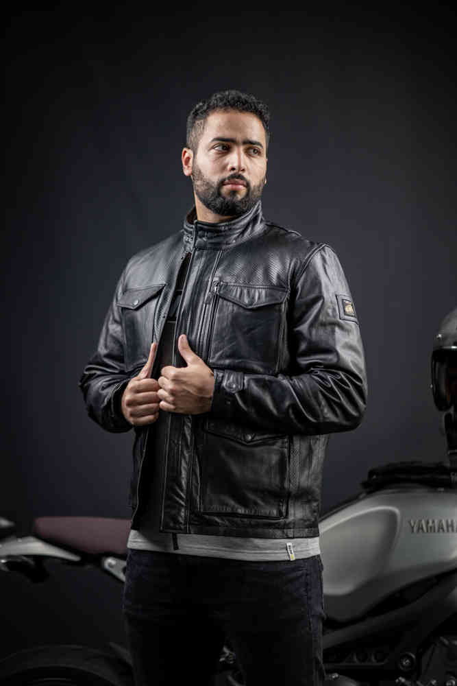 Black-Cafe London Manhattan Leather Jacket