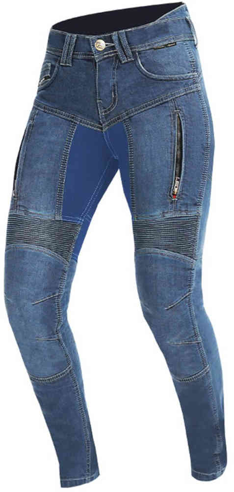 Trilobite Parado Blue Monolayer Slim Ladies Motorcycle Jeans