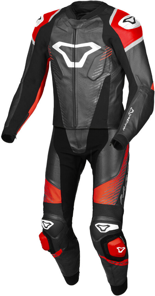 Macna Tronniq perforated Two Piece Motorcycle Leather Suit