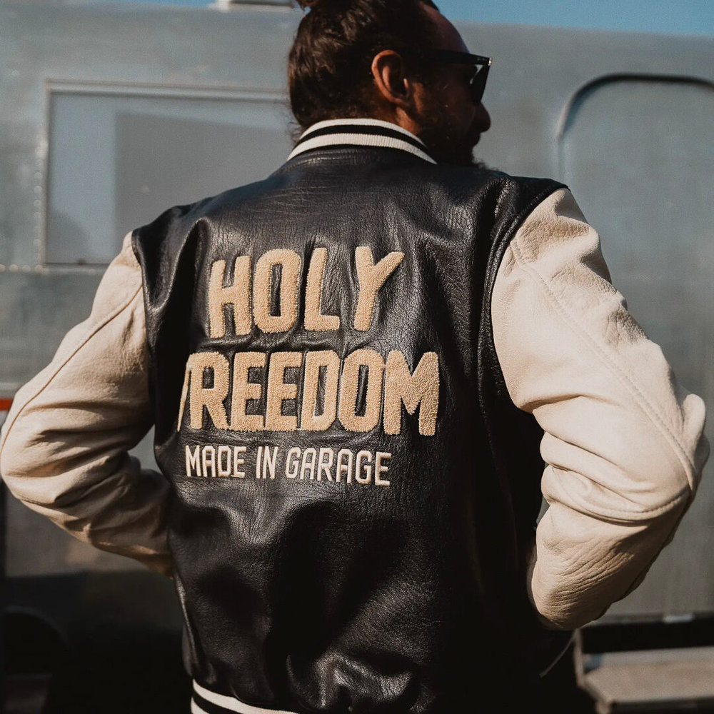 HolyFreedom Varsity College Leather Jacket