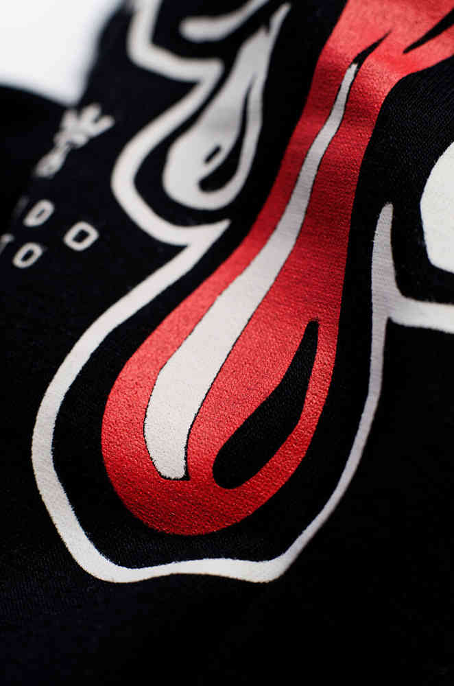 Pando Moto Mike Red Skull T-Shirt