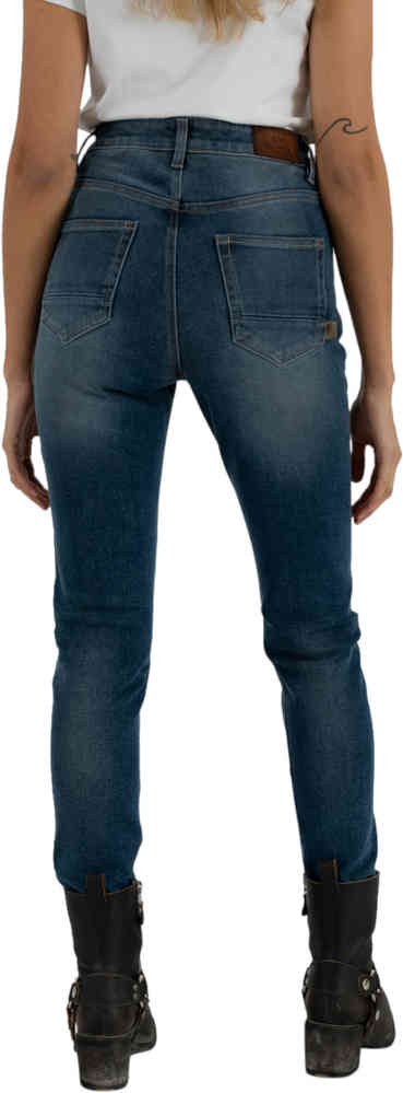 Rokker Rokkertech High Waist Light Blue Ladies Motorcycle Jeans