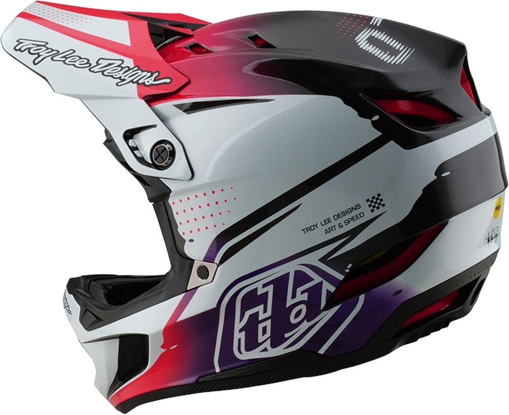 Troy Lee Designs D4 Mips Drip Carbon Downhill Helm