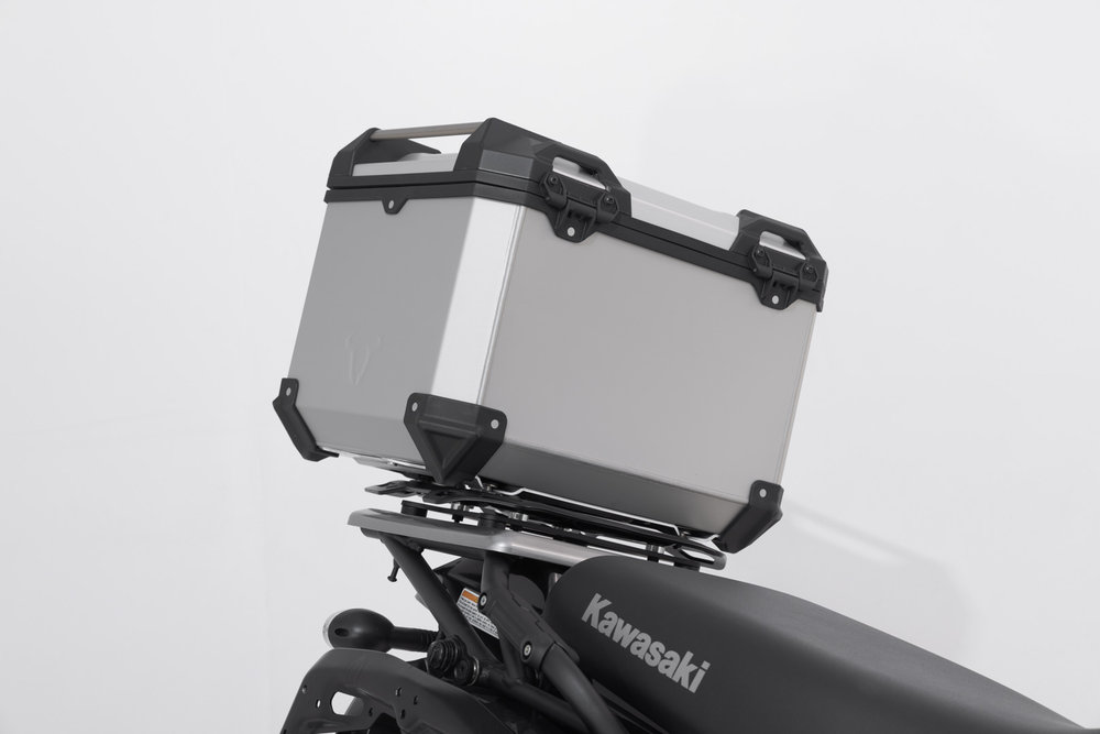 SW-Motech TRAX ADV top case system - Silver. Kawasaki KLR 650 (22-).
