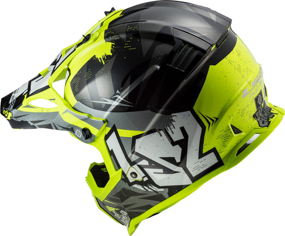 LS2 MX437 Fast Evo Crusher Motocross Helmet