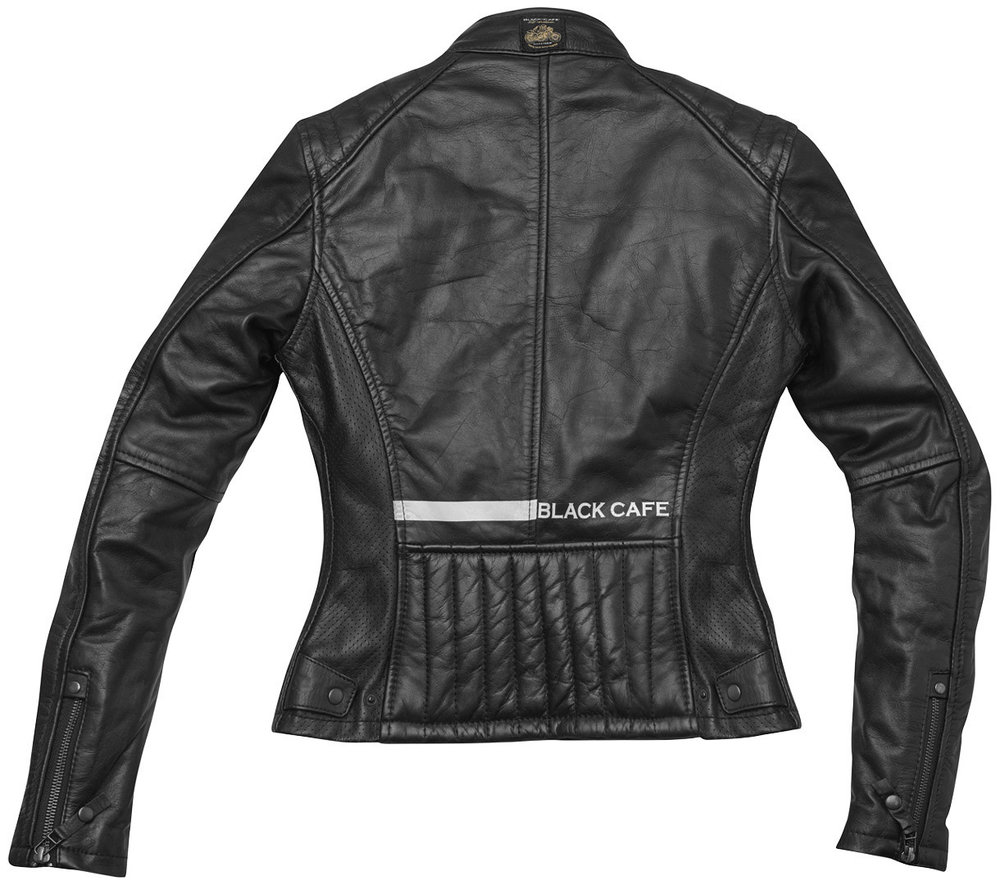 Black-Cafe London Toronto Ladies Motorcycle Leather Jacket
