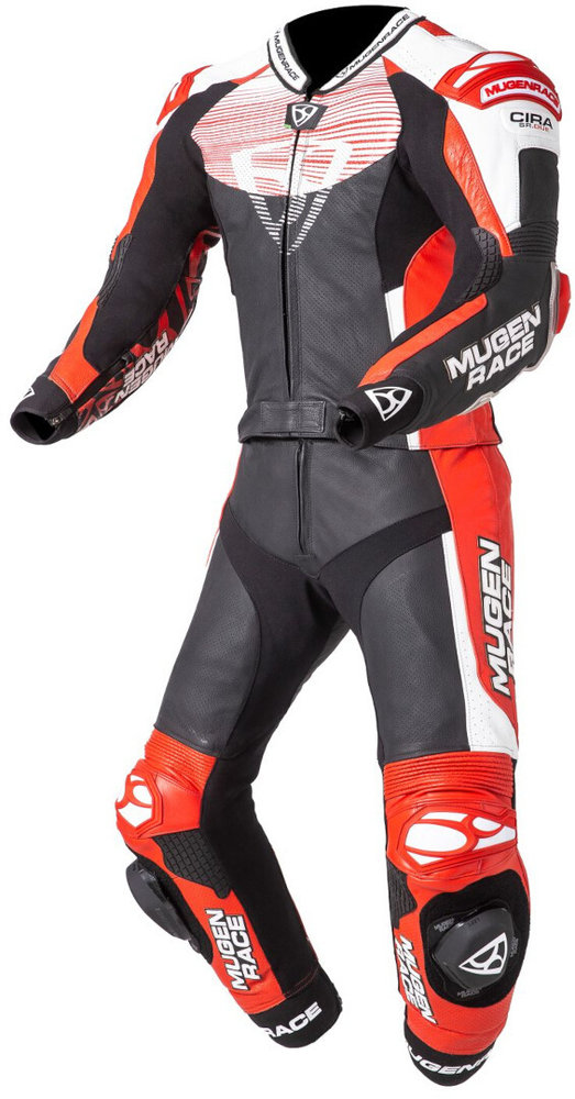 MUGENRACE Scorpion perforated Two Piece Motorcycle Leather Suit