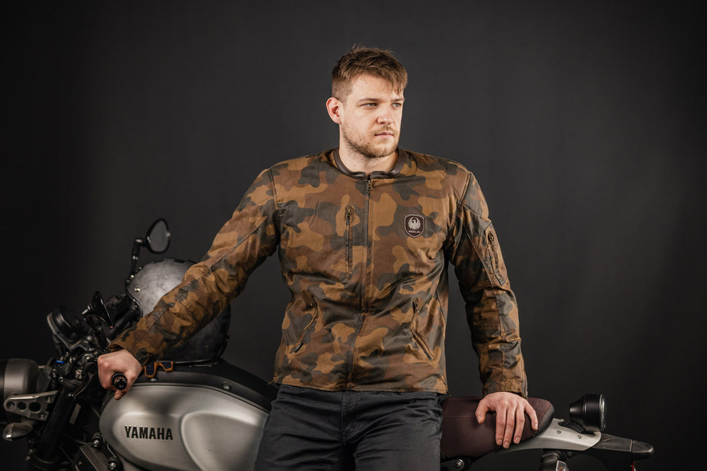 Merlin Covert Camo Motorcycle Waxed Jacket