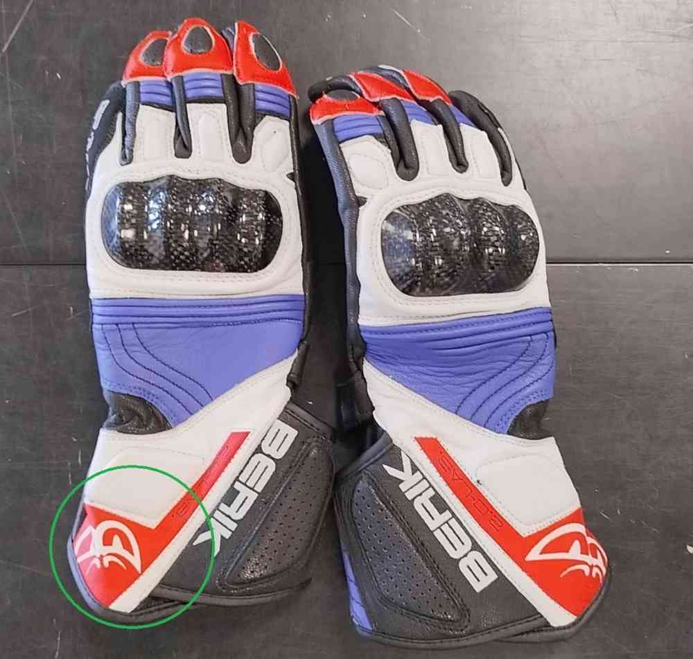 Berik Zoldar motorcycle gloves 2nd choice item
