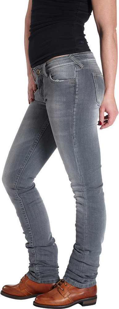 Rokker The Donna Grey Ladies Motorcycle Jeans