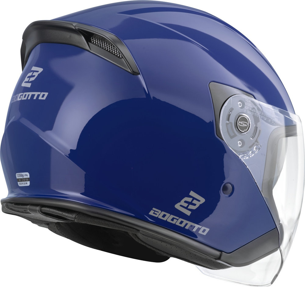 Bogotto H586 BT Solid Bluetooth Jet Helmet