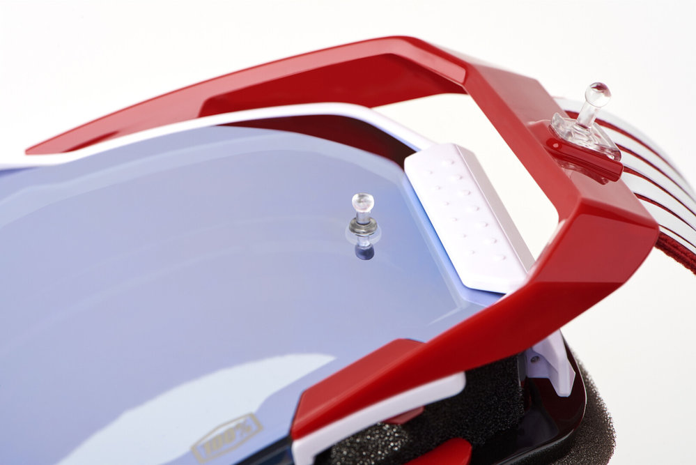 100% Armega Essential Chrome Motocross Goggles