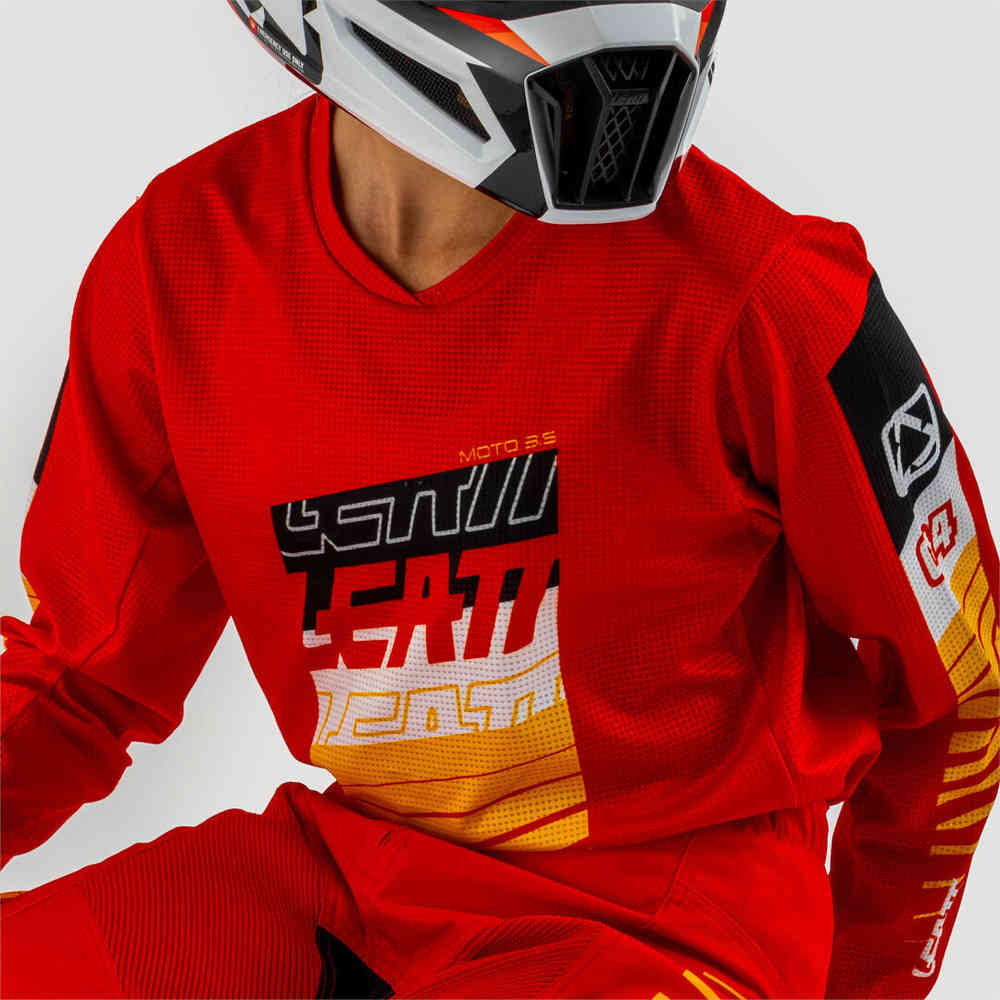 Leatt 3.5 Ride Kit Stripes Mini/Junior Motocross Jersey and Pants Set