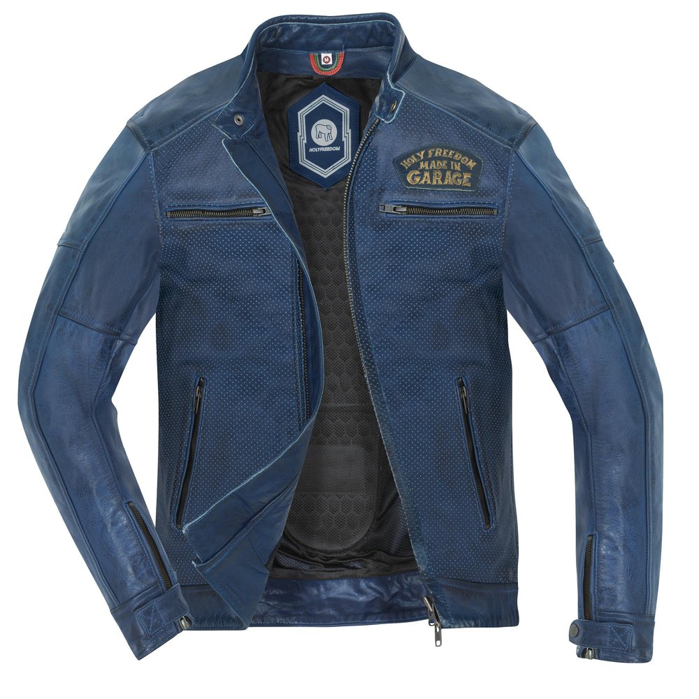 HolyFreedom Zero Summer perforated Motorcycle Leather Jacket