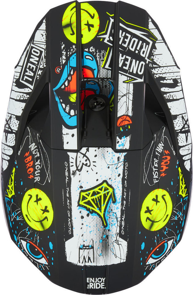 Oneal 3SRS Rancid multicoloured Kids Motocross Helmet