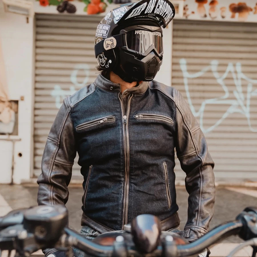 HolyFreedom Zero Denim Motorcycle Leather/Textile Jacket