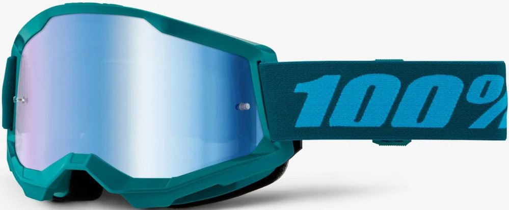 100% Strata 2 Essential Chrome Motocross Goggles