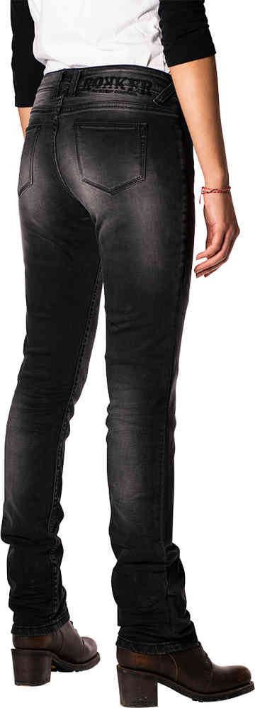 Rokker The Donna Black Ladies Motorcycle Jeans