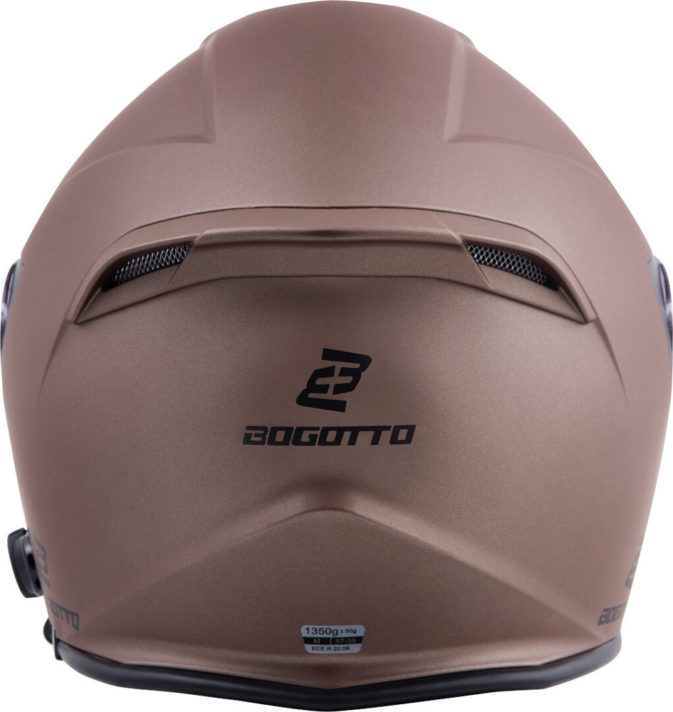 Bogotto H586 BT Solid Bluetooth Jet Helmet
