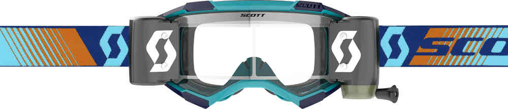 Scott Fury WFS Blue/Orange Motocross Goggles