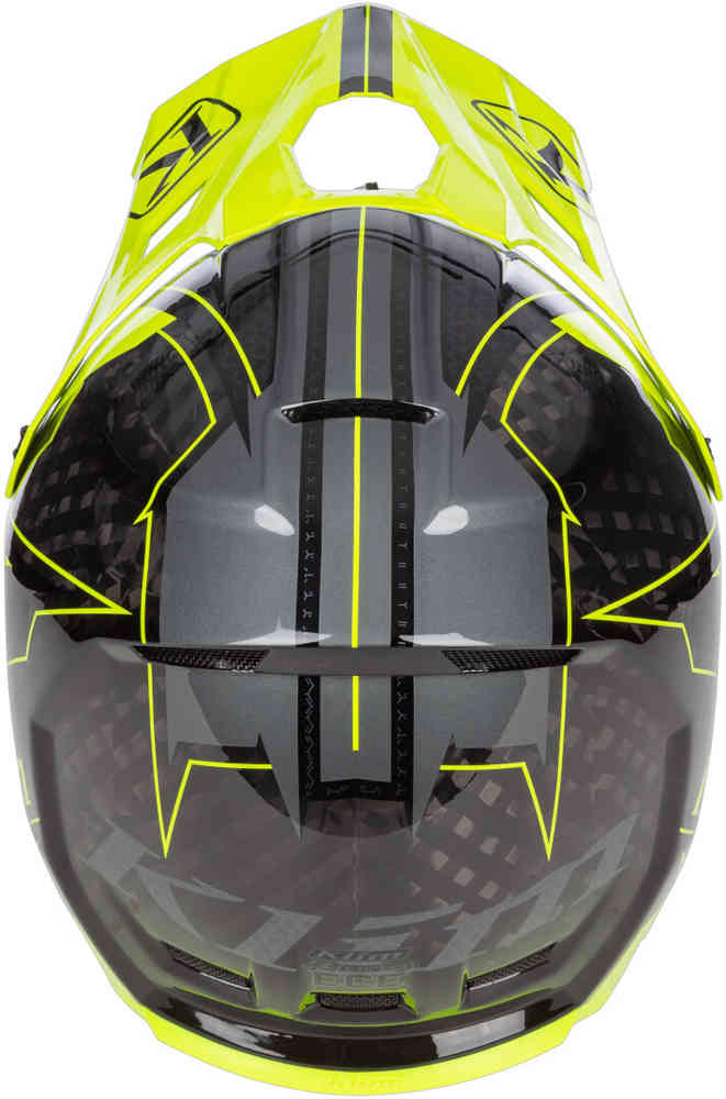 Klim F3 Carbon Velocity Hi-Vis Snowmobile Helmet