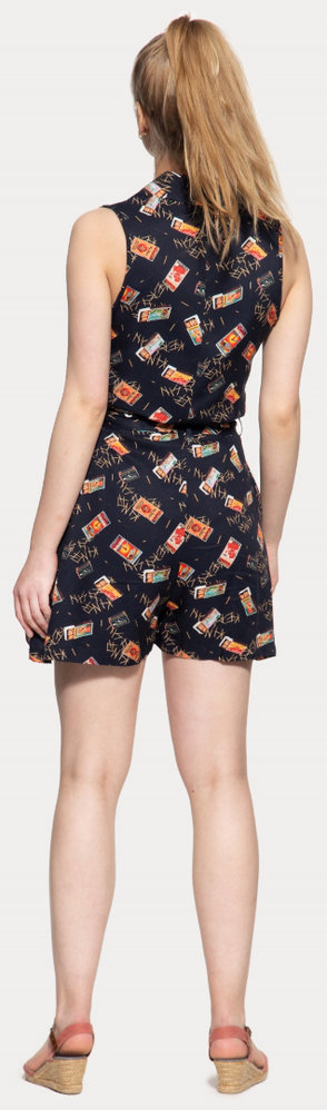 Queen Kerosin Dark Navy Ladies Jumpsuit