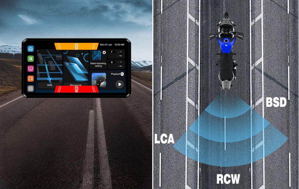 AlienRider M2S  Motorcycle Multimedia System + Cameras