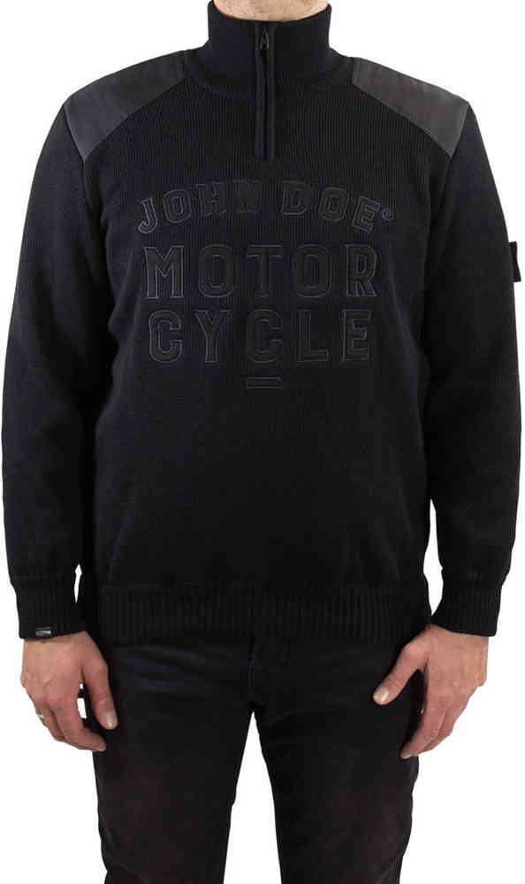 John Doe Knit Zip Big Logo Pullover