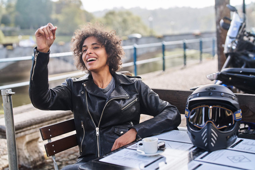 Richa Brighton Ladies Motorcycle Leather Jacket