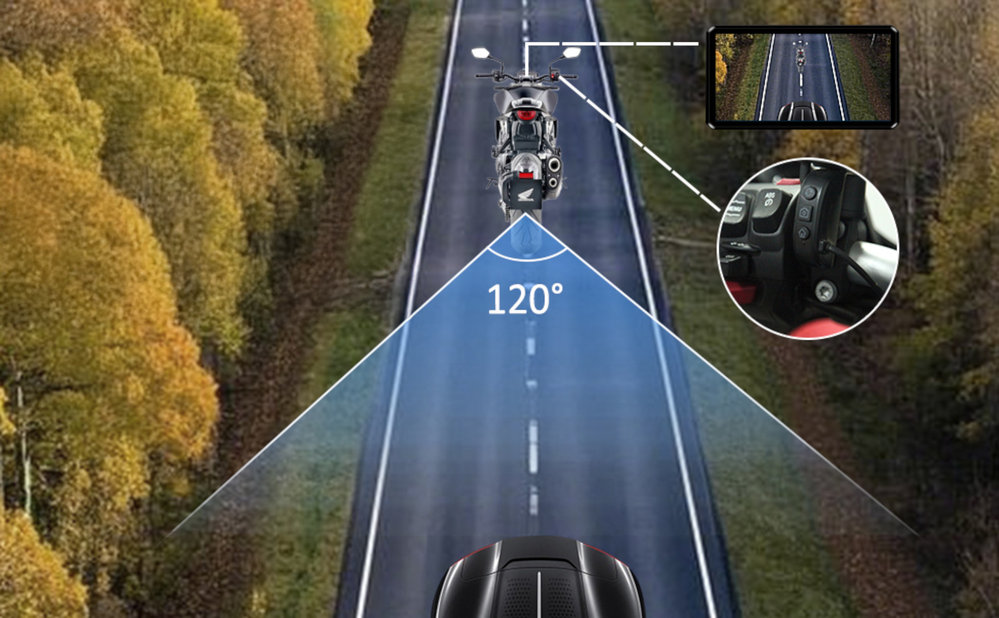 AlienRider M2 Pro  Motorcycle Multimedia System + Camaras + Wave-Radar