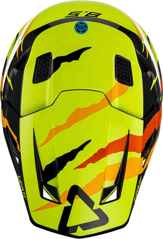 Leatt 8.5 Tiger Motocross Helmet with Goggles