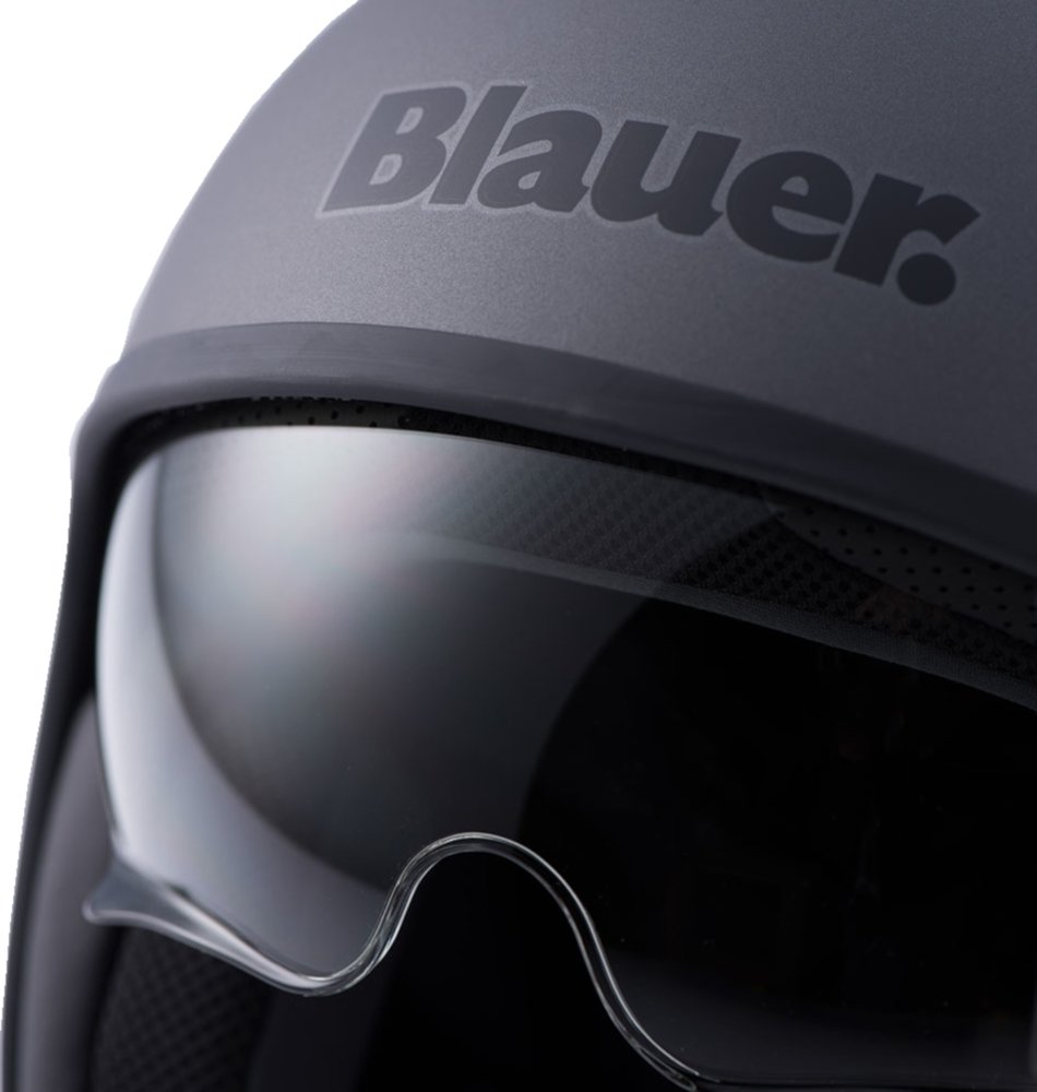 Blauer Pilot 1.1 Monochrome Titan Matte Jet Helmet