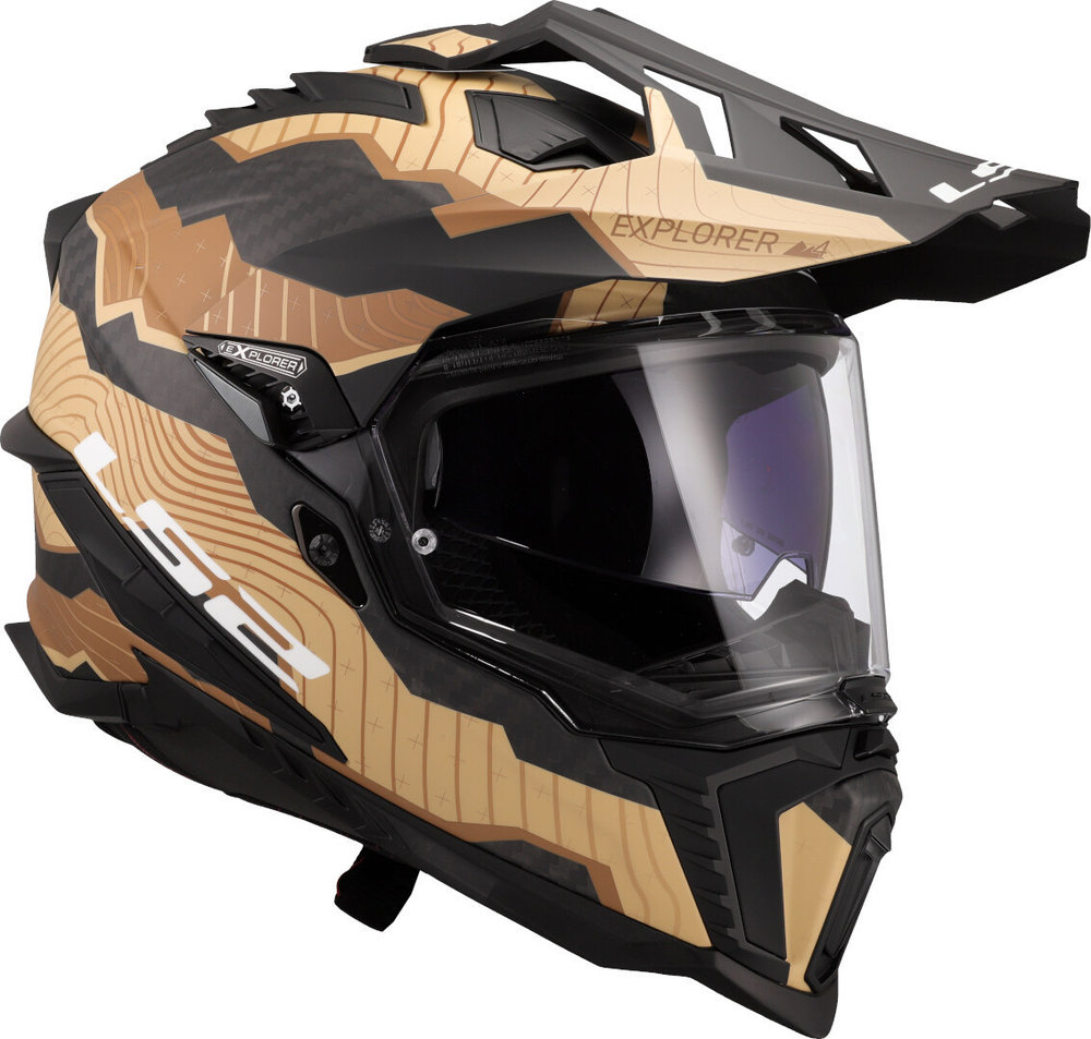 LS2 MX701 Explorer Carbon Trick Motocross Helmet