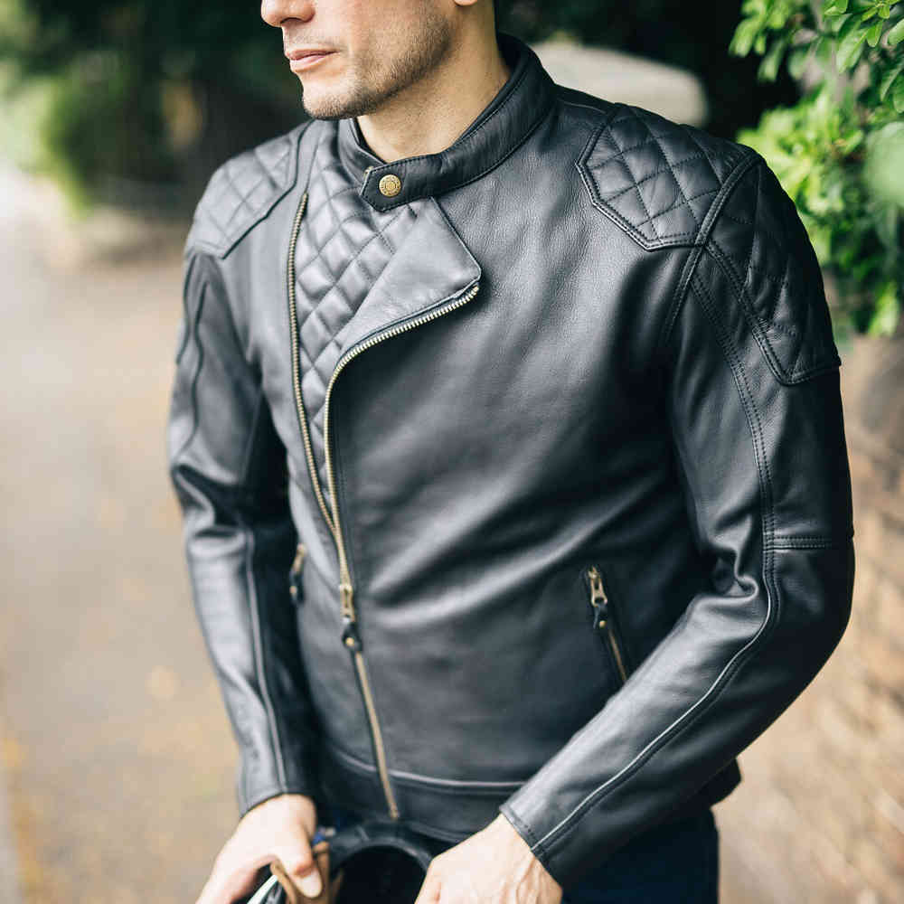 Merlin Chester D3O Cafe Motorcycle Leather Jacket