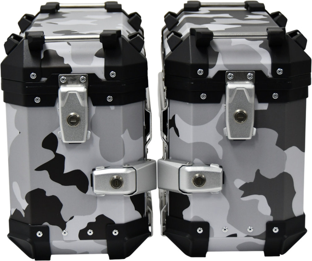 FC-Moto Terreno EVO Camo White 28 L Alu Side Case Set + Lock Cylinder Set