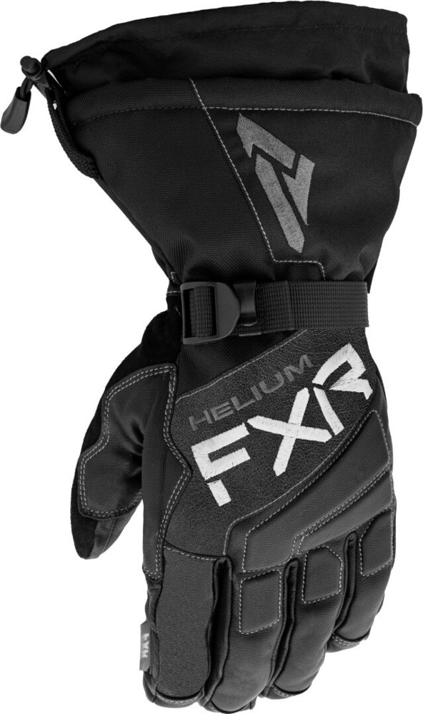 FXR Hybrid Helium Leather Gauntlet Snowmobile Gloves