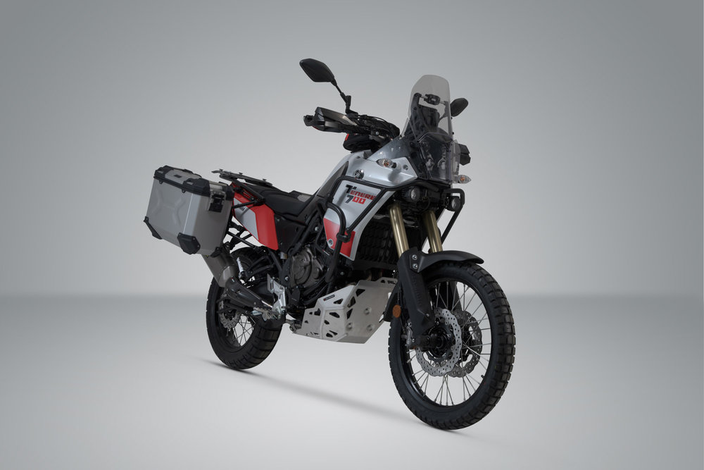 SW-Motech TRAX ADV aluminium case system - Silver. 45/37 l. Yamaha Ténéré 700 models (19-).